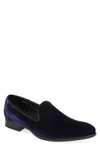 To Boot New York Men's Bolton Velvet Smoking Slippers In Blue Velour