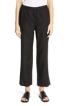 EILEEN FISHER CROPPED LINEN PANTS,S9RII-P4147M