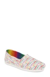 Toms Alpargata Slip-on In Multi Unity Print Canvas