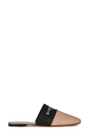 Givenchy 10mm Bedford Logo Leather Mules In Skin