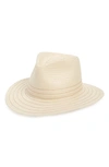 RAG & BONE PACKABLE STRAW FEDORA - WHITE,W292184JM