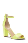 Vince Camuto Corlina Ankle Strap Sandal In Pop Yellow Leather