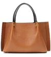 VALENTINO GARAVANI VLOGO ESCAPE SMALL LEATHER TOTE,P00393090