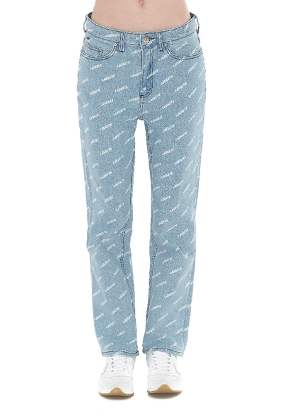 Lacoste Lve Lacoste L ve Logo Print Jeans ModeSens