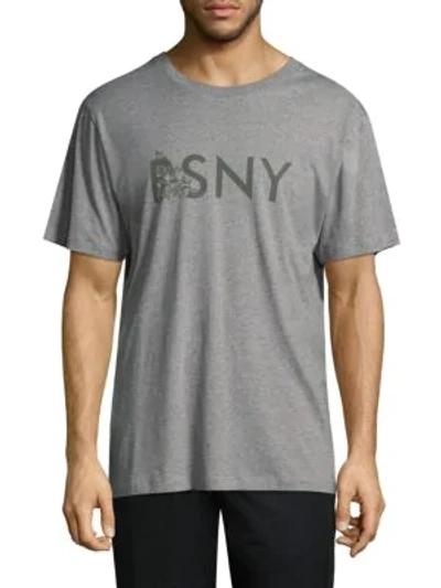 Public School Newman Psny Cotton T-shirt In Grey