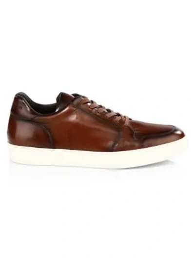 To Boot New York Munich Leather Trainers In Brown