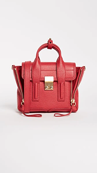 3.1 Phillip Lim Mini Pashli Leather Satchel In Red