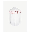 VALENTINO LOGO-PRINT REGULAR-FIT COTTON SHIRT