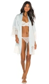 Flora Nikrooz Genevive Short Robe In Ice Flow
