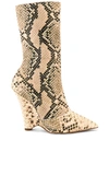 Yeezy Season 8 Python Wedge Ankle Boot In Roccia Mesa