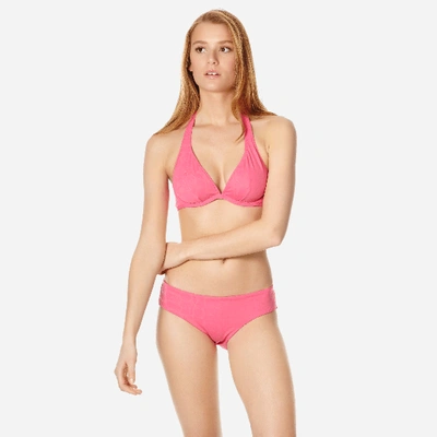 Vilebrequin Women Covering Brief Bikini Bottom Ecailles De Tortues In Pink