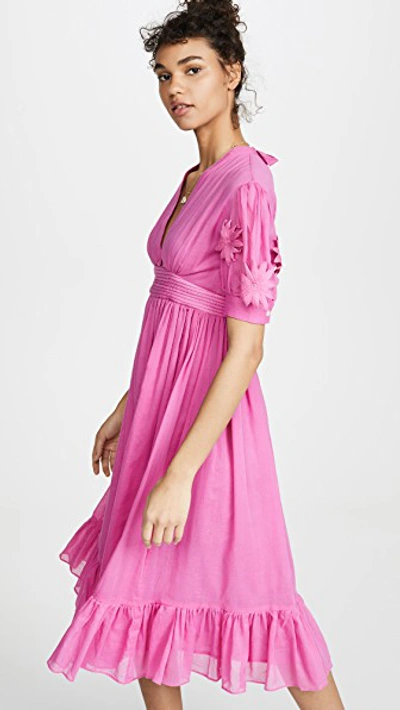 Carolina K Greta Dress In Mexican Pink