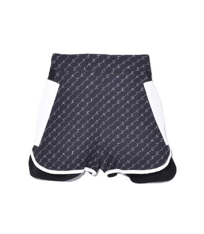 Stella Mccartney Monogram Shorts In Ink In Multi