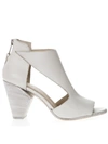 STRATEGIA WHITE LEATHER ANKLE BOOTS,10909216
