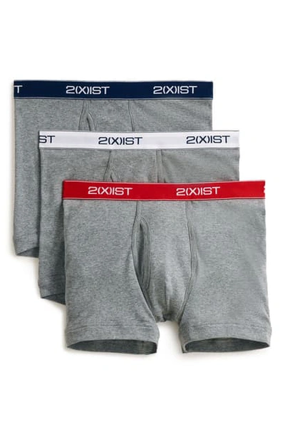 2(x)ist 3-pack Cotton Boxer Briefs In White