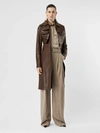 BURBERRY Lambskin Coat with Detachable Cropped Gilet