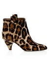 LAURENCE DACADE TERENCE LEOPARD-PRINT CALF HAIR ANKLE BOOTS,400011060104