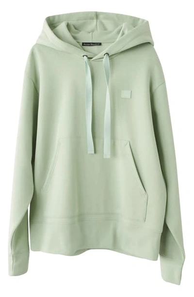 Acne Studios Ferris Face Hoodie In Pistachio Green