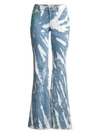 ALICE AND OLIVIA Beautiful Tie-Dye Bell Bottom Jeans