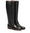 GUCCI REBELLE LEATHER KNEE-HIGH BOOTS,P00397831