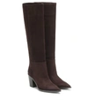 GIANVITO ROSSI DAENERYS 70 SUEDE KNEE-HIGH BOOTS,P00398339