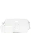 Marc Jacobs Snapshot Dtm White Leather Cross-body Bag In White