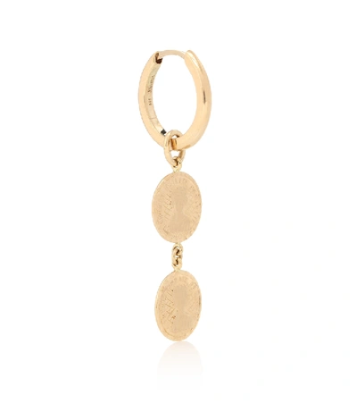Anissa Kermiche Louise D'or Double Coin 14-kt Gold Single Earring