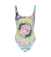 VERSACE FLORAL-PRINTED SWIMSUIT,P00380013
