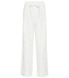 VINCE STRIPED LINEN-BLEND trousers,P00393250