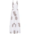 ALEXANDRA MIRO RAPHAELA POLKA-DOT COTTON MAXI DRESS,P00390924