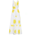 ALEXANDRA MIRO RAPHAELA POLKA-DOT COTTON MAXI DRESS,P00390927