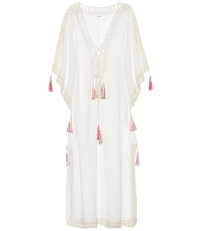 Anna Kosturova Penelope Cotton Kaftan In Beige