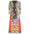 ETRO FLORAL CRÊPE MIDI DRESS,P00395082