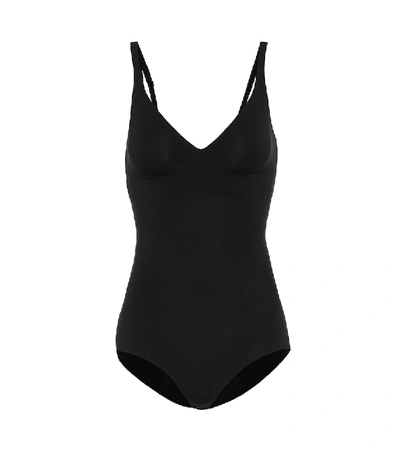 Wolford 3w Forming Black Stretch-cotton Bodysuit