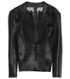 HAIDER ACKERMANN LASER-CUT LEATHER BLAZER,P00373837