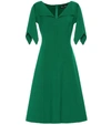 OSCAR DE LA RENTA STRETCH WOOL MIDI DRESS,P00391401