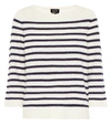 APC CLAUDINE STRIPED MERINO WOOL jumper,P00393237