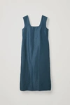 COS LINEN-SILK DRESS WITH BACK TIES,0741171002