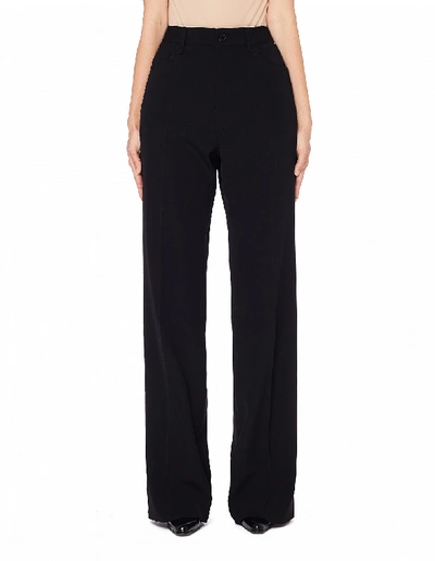 Balenciaga Straight Pants In Black