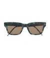 Thom Browne X Dita Tortoise Sunglasses In Green