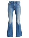 Mother Weekender High-rise Fray Flare Jeans In Hop On Hop Off