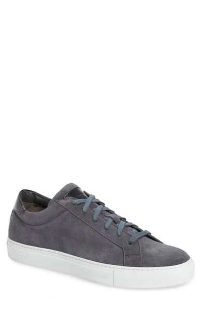 To Boot New York Knox Low Top Sneaker In Grey/ Blue Leather
