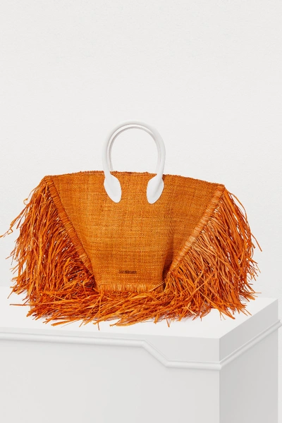 Baci Straw Jacquemus Bag Jacquemus Le Baci Bag In Terracotta ModeSens