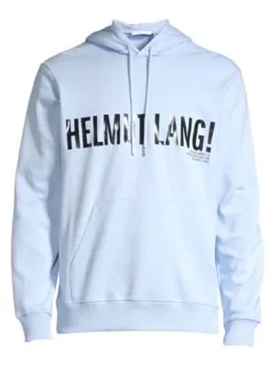 Helmut Lang Exclamation Cotton Hoodie In Flag