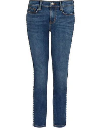 Current Elliott The Caballo Stiletto Studded Jeans In Kelby W/ Studs