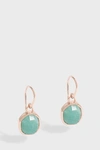Monica Vinader Siren Semiprecious Stone Drop Earrings In Green