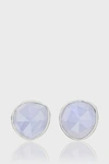 Monica Vinader Siren Stud Earrings In Silver