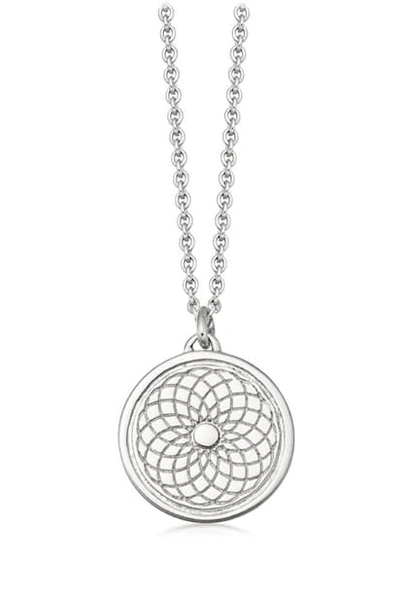 Astley Clarke Radial Biography Pendant Necklace In Silver