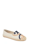 TORY BURCH POPPY LOGO ESPADRILLE FLAT,74032