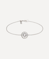 ANNOUSHKA 18CT WHITE GOLD DIAMOND INITIAL G BRACELET,000625673